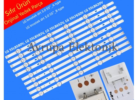 LG 55LB652V Led bar, LG Innotek drt 3.0 55, 6916L-1833A, 6916L-1834A, Tv ledleri